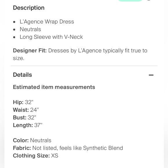 L’Agence gorgeous dress - purchased from TRR - like new - Picture 4 of 10